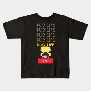 Gamer Pug Life Kids T-Shirt